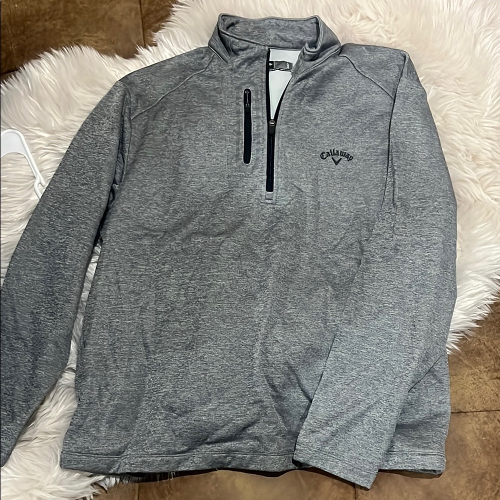 Callaway Heather Gray Performance Pullover - image 1